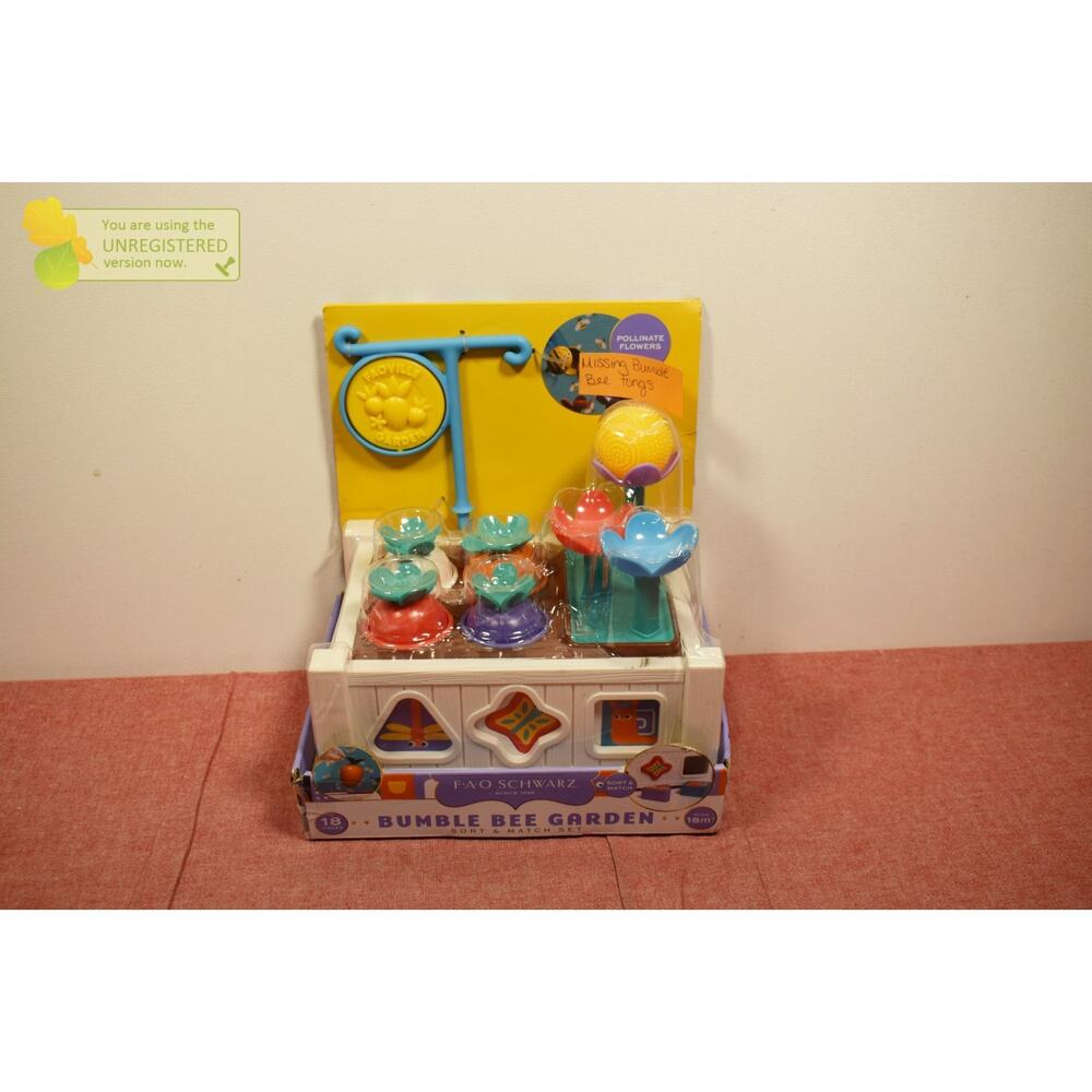 FAO Schwarz Bumble Bee Garden Sort & Match Set (Incomplete)
